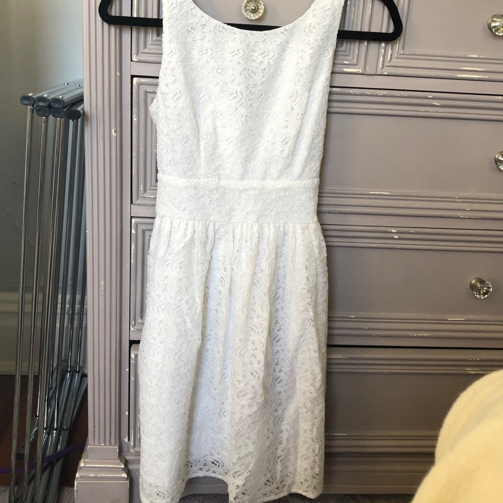 Lace White Dress - Great For Graduation